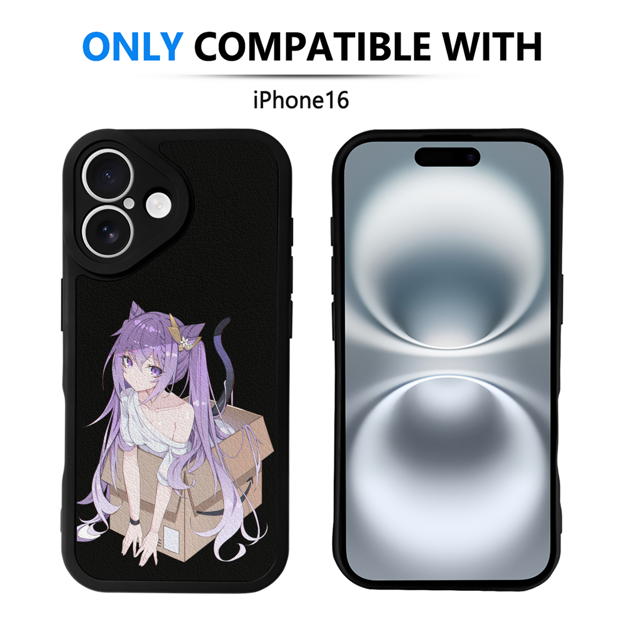げんし神 刻晴 こくせい genshin Kokusei 【iPhone 16シリーズ対応】シリコンスマホケース（レザー調） 材質：シリコン